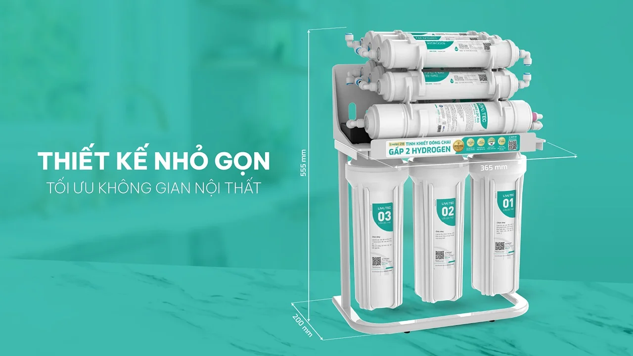 Thiết kế để gầm nhỏ gọn Máy lọc nước Karofi Livotec 218