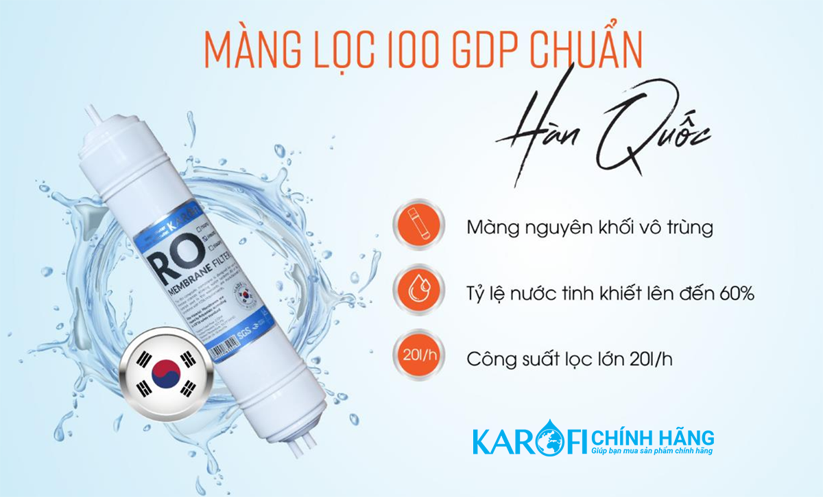 Màng lọc nước RO 100GPD chuẩn hàn quốc