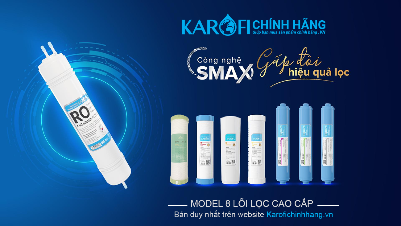 Máy lọc nước Karofi Optimus DUO O-D138 8 cấp lọc