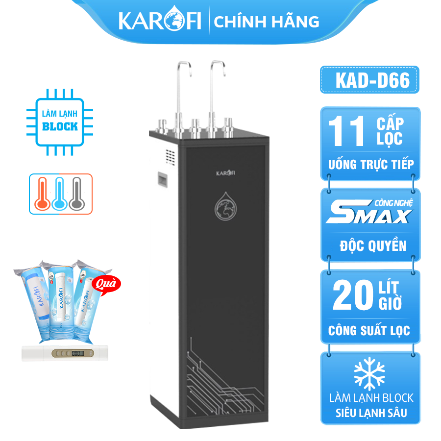 Máy lọc nước nóng lạnh Karofi KAD-D66
