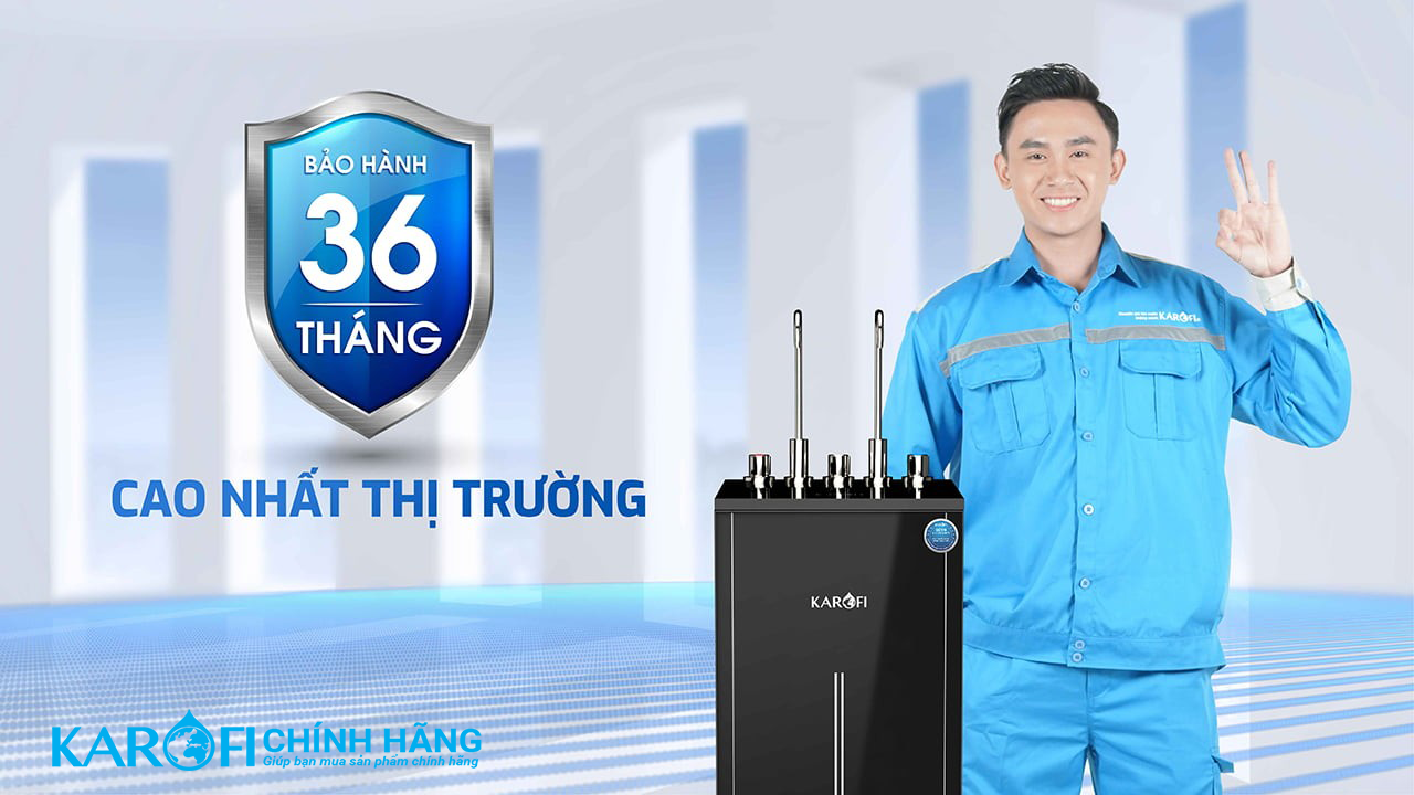 Bảo hành Máy lọc nước nóng lạnh Karofi KAD-L56