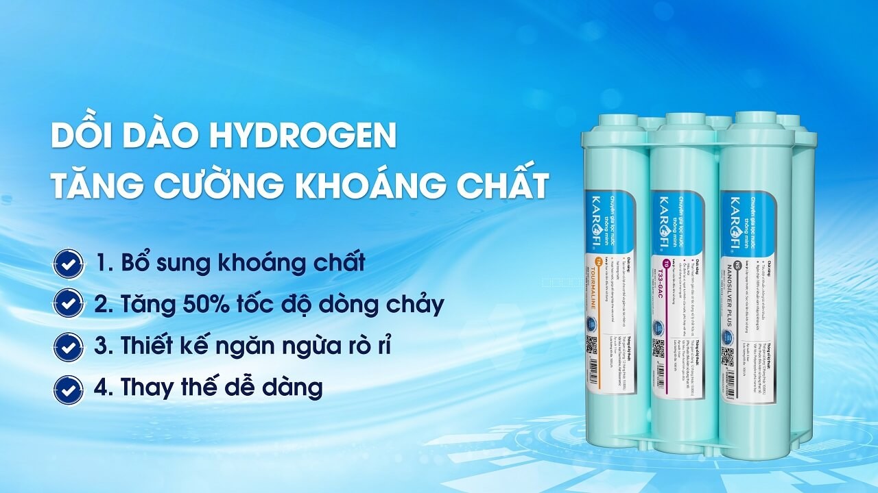 Máy lọc nước nóng lạnh Karofi KAD-M59