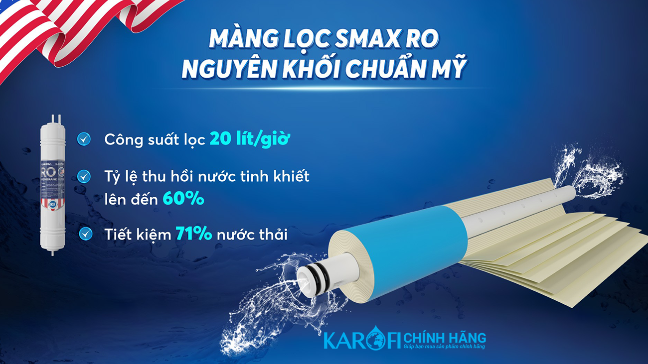 Máy lọc nước nóng lạnh Karofi KAD-R38
