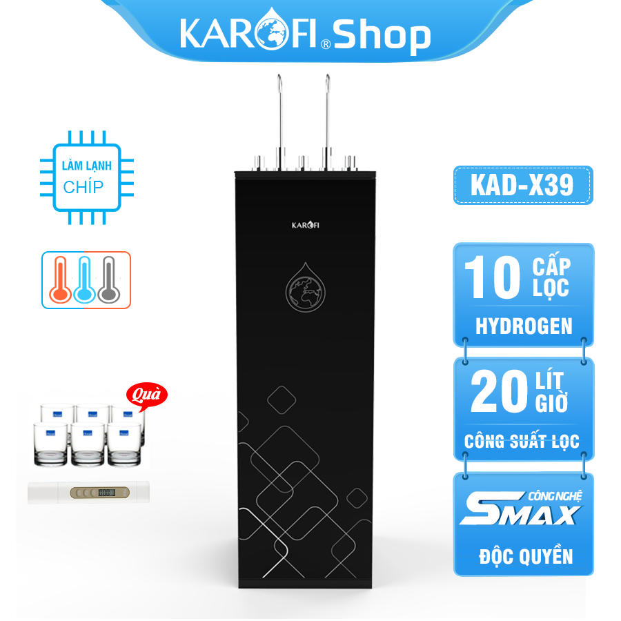 Máy lọc nước nóng lạnh Karofi KAD-X39