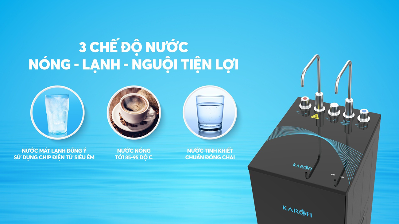 Máy lọc nước nóng lạnh Karofi KAD-X56