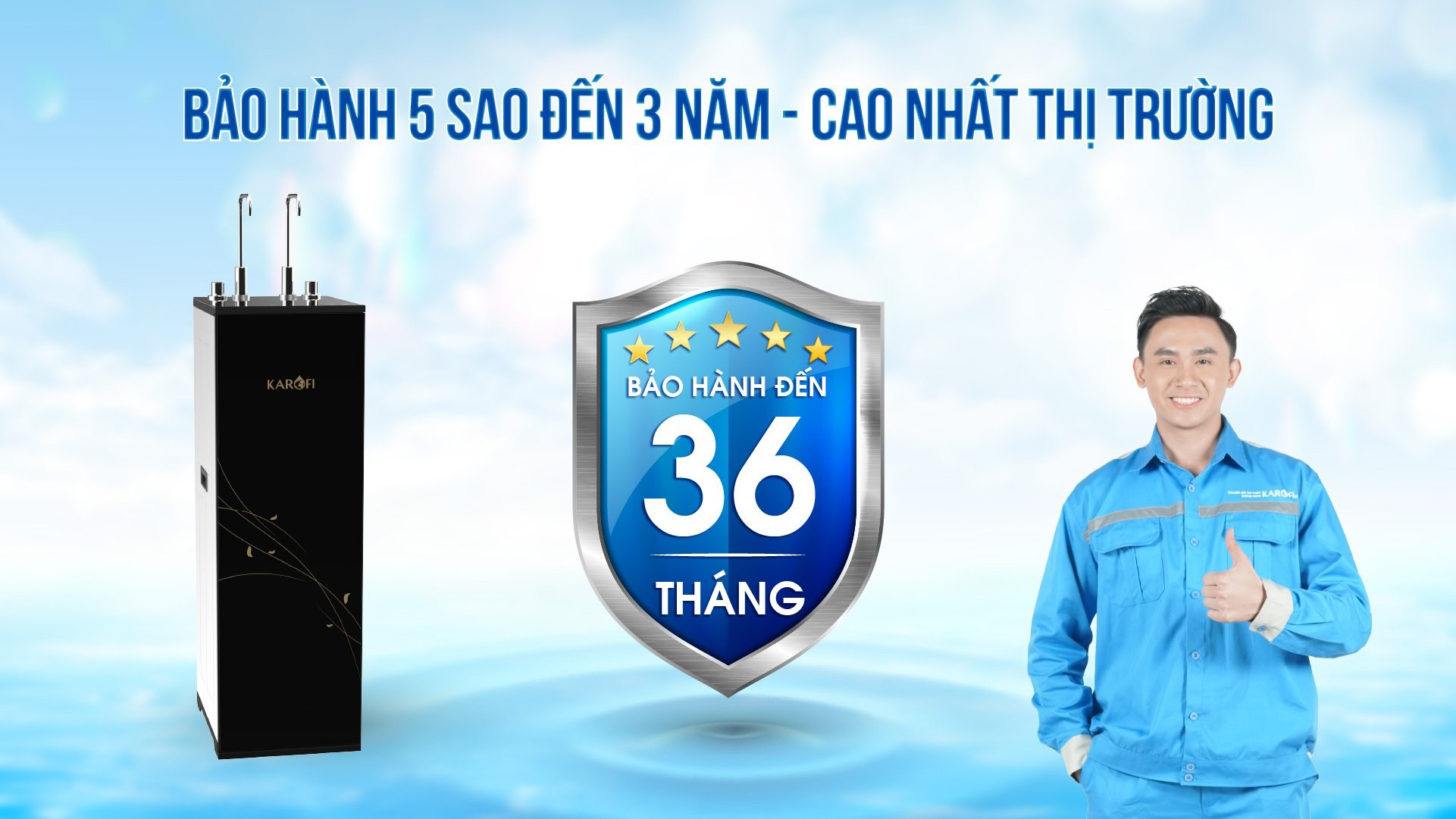 Máy lọc nước nóng lạnh Karofi KHY-TN86