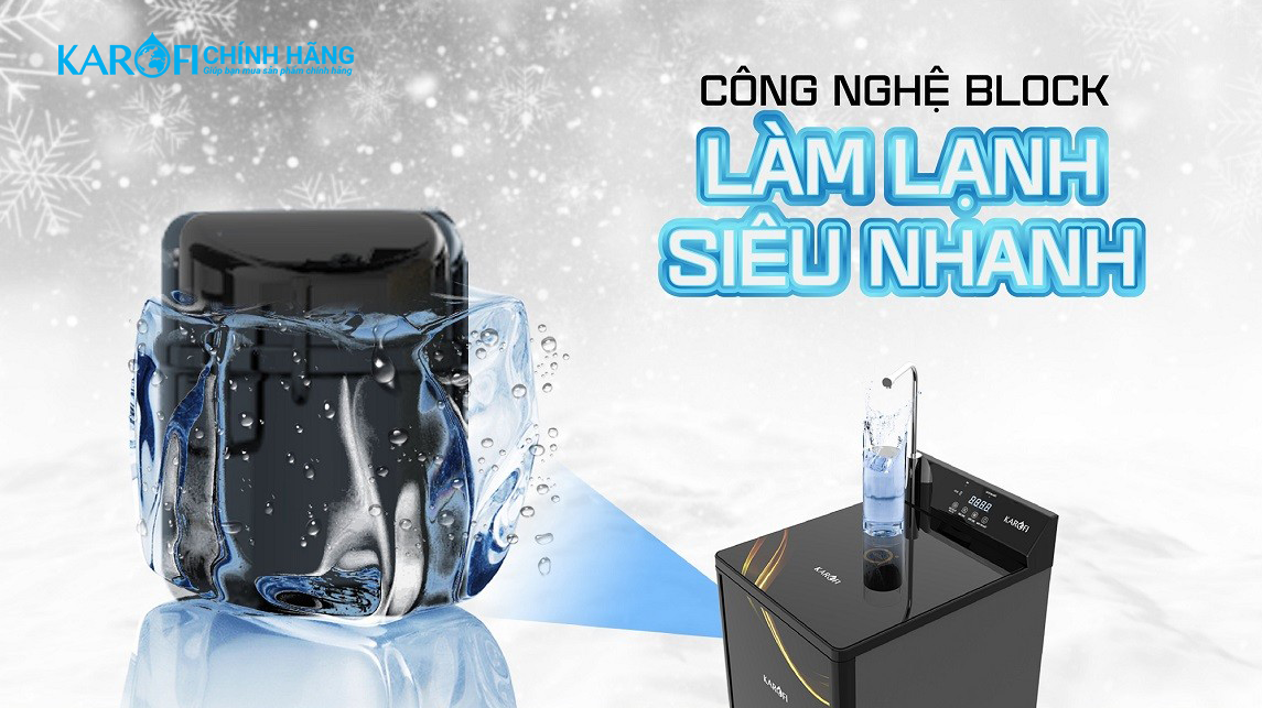 Máy lọc nước nóng lạnh Karofi KAD - D68