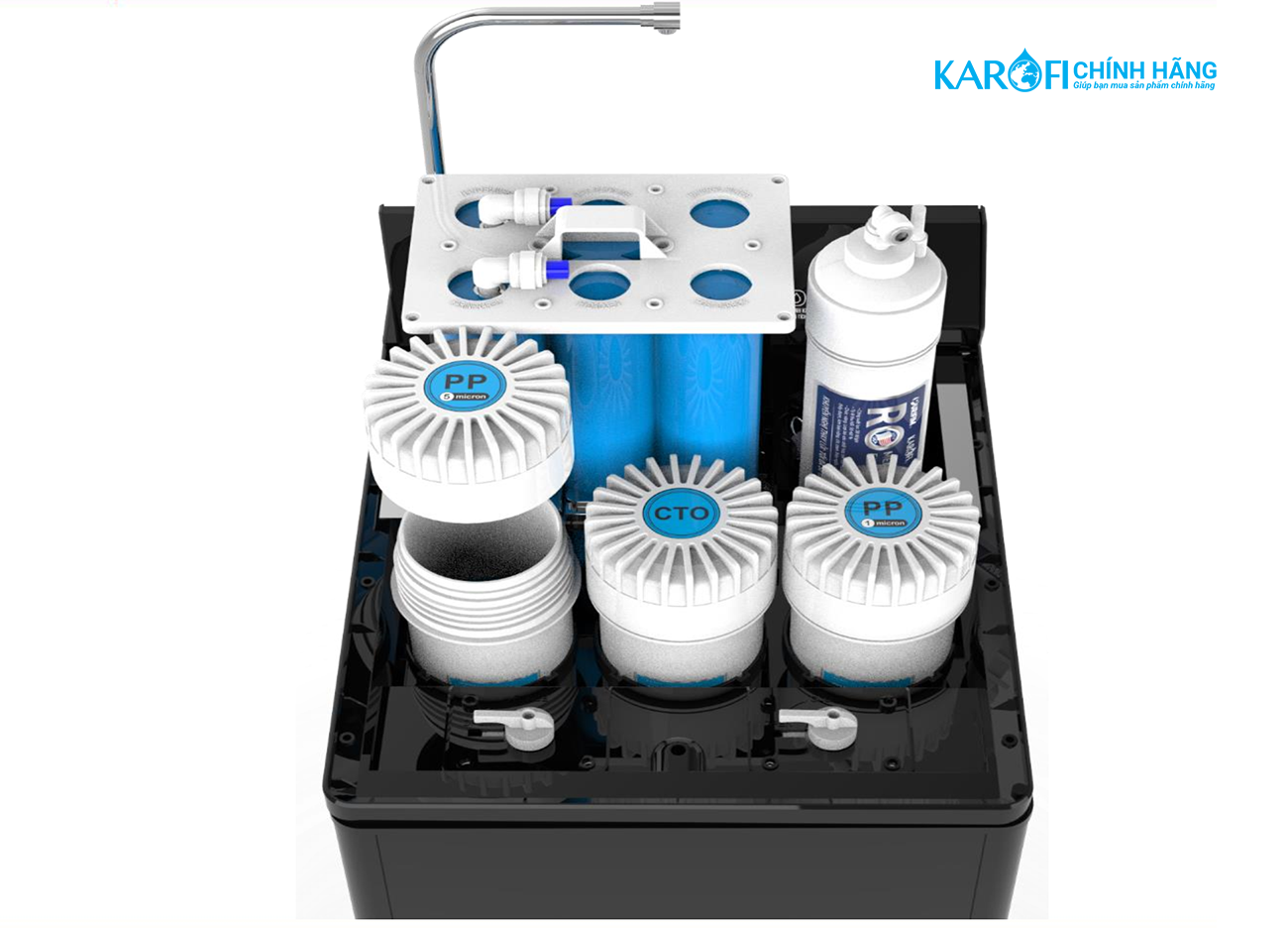 Máy lọc nước nóng lạnh Karofi KAD-D88