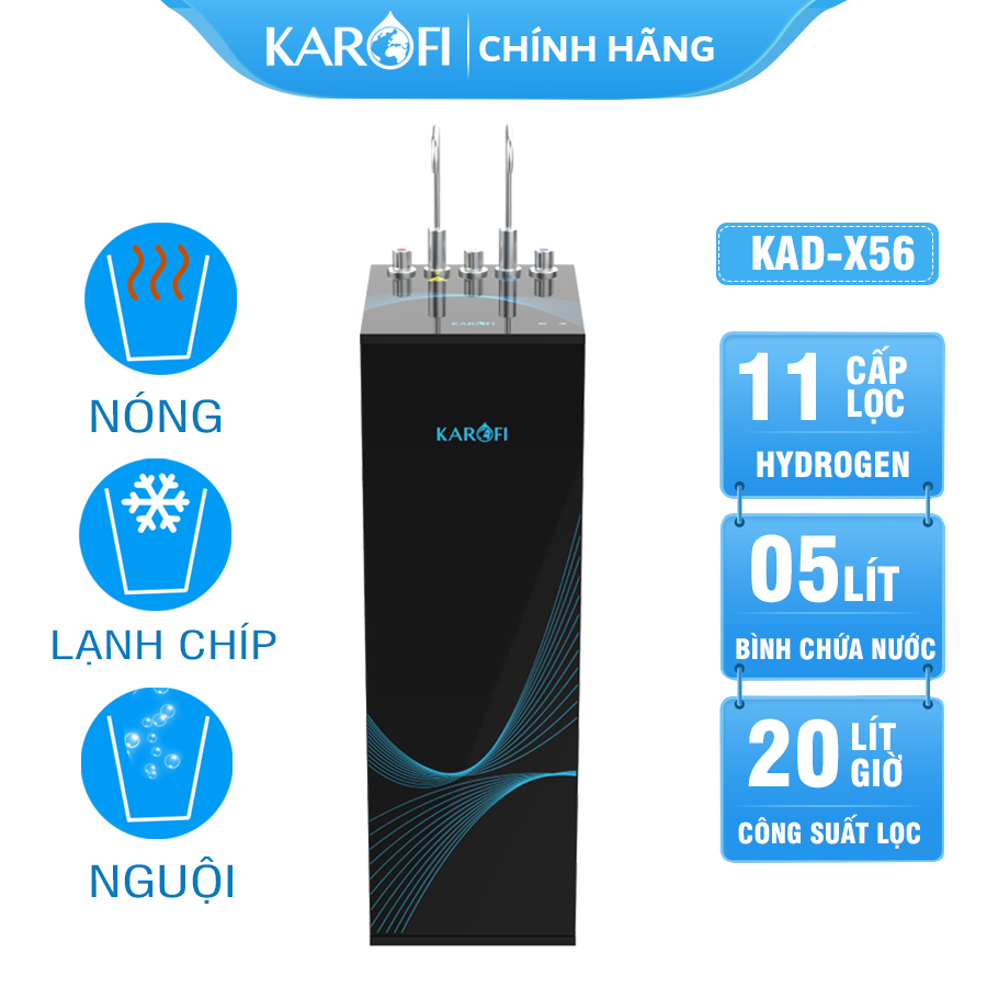 Máy lọc nước nóng lạnh Karofi KAD-X56