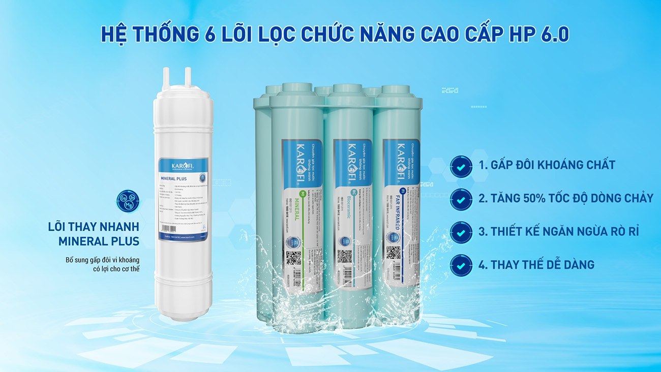 Máy lọc nước nóng nguội Karofi KAH-X29