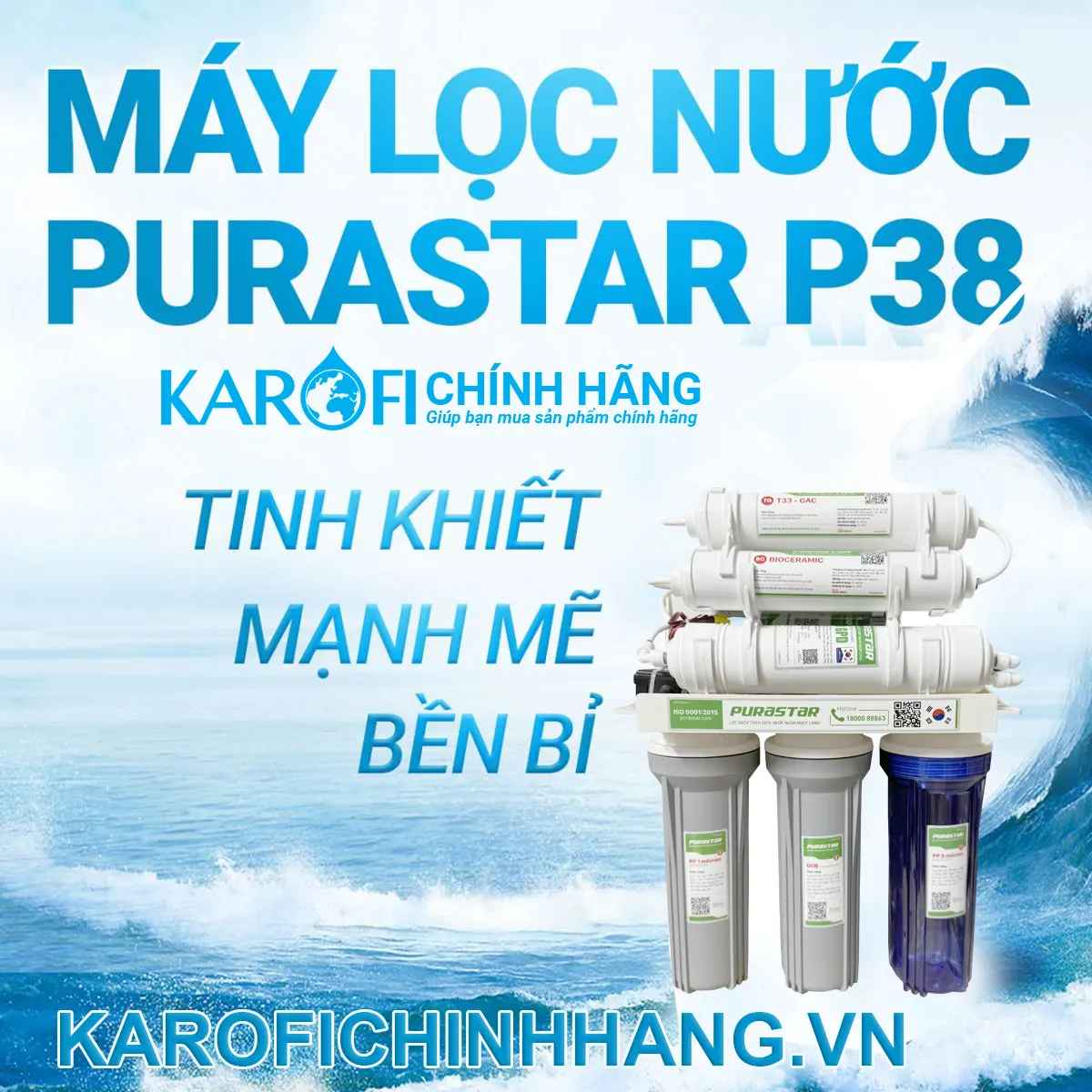 Máy lọc nước Karofi Purastar P38