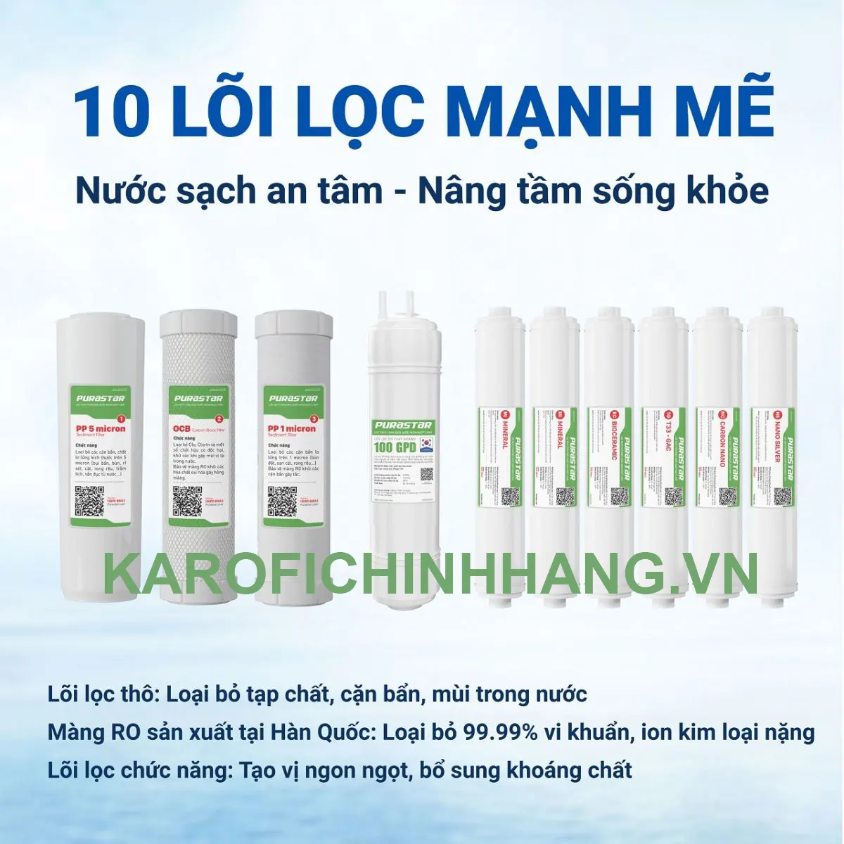 Máy lọc nước Karofi Purastar P38