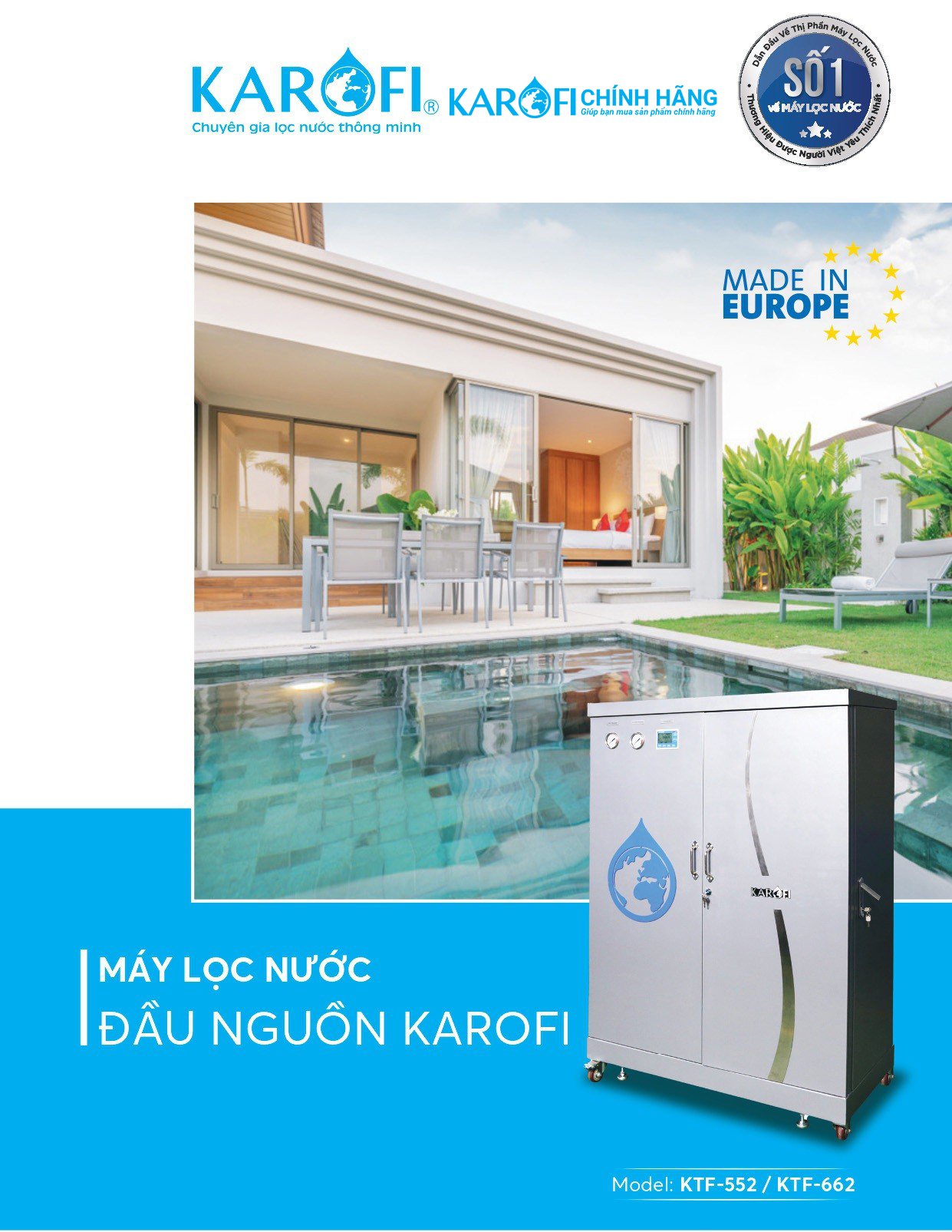 Máy lọc nước tổng đầu nguồn Karofi KTF-662