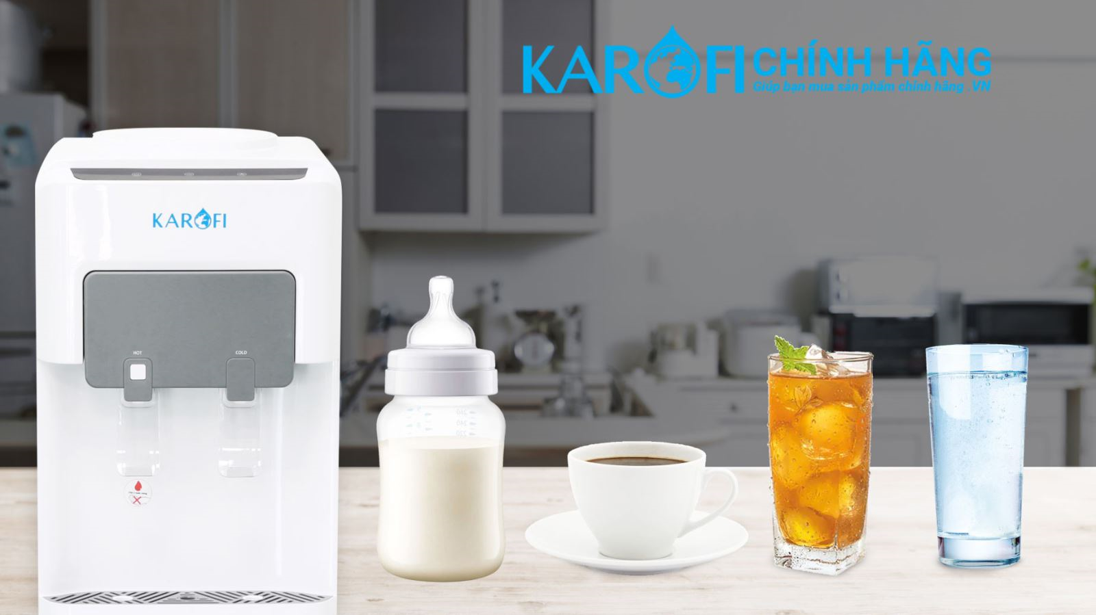 Cây nước nóng lạnh Karofi HC16