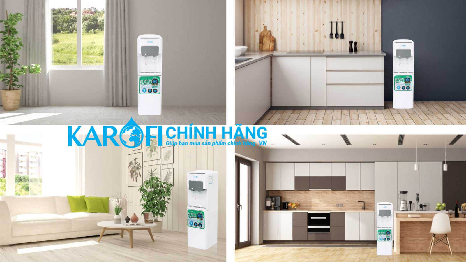 Cây nước nóng lạnh Karofi HC16