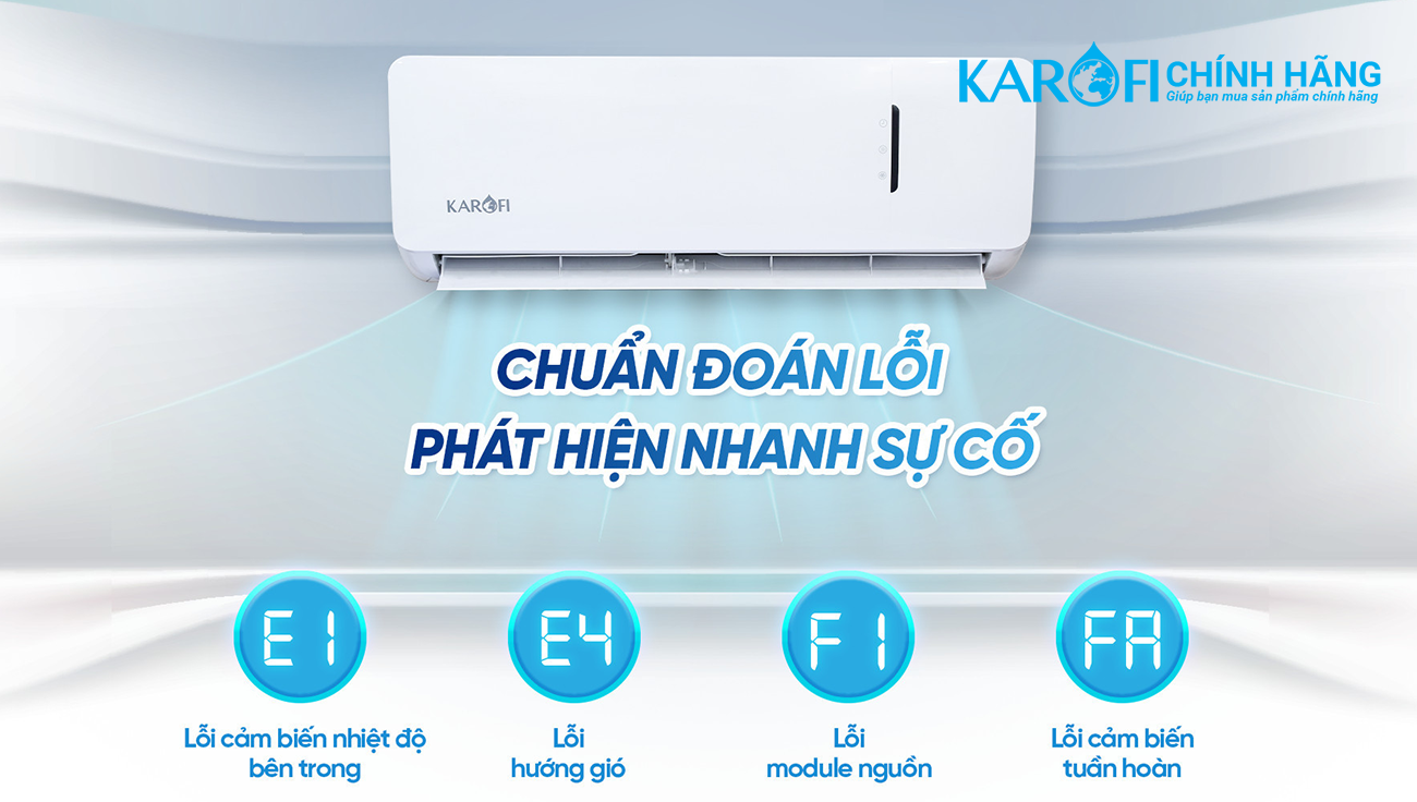 Điều hoà không khí Karofi 9000BTU KDC-WF09