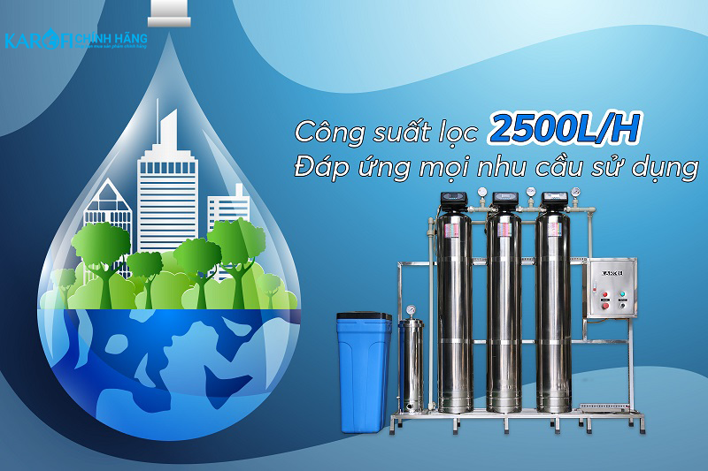 Máy lọc nước đầu nguồn Karofi KTF-333I - Cột Inox