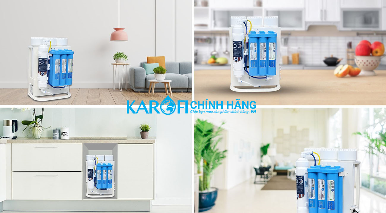 Máy lọc nước Karofi KAQ-U05 - 10 cấp lọc - nhỏ gọn
