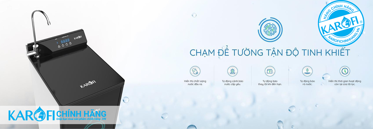 Hệ thống thông minh trong máy lọc nước karofi optimus plus
