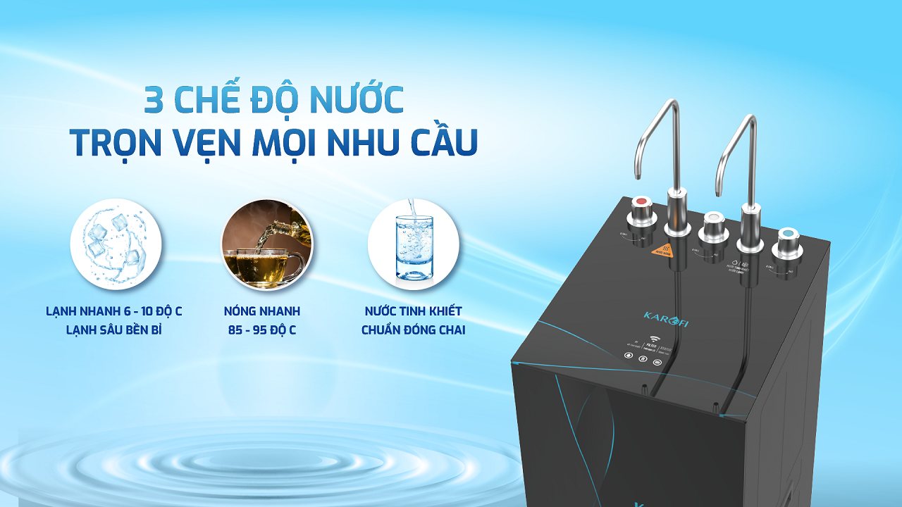 Máy lọc nước nóng lạnh Karofi KAD-X68