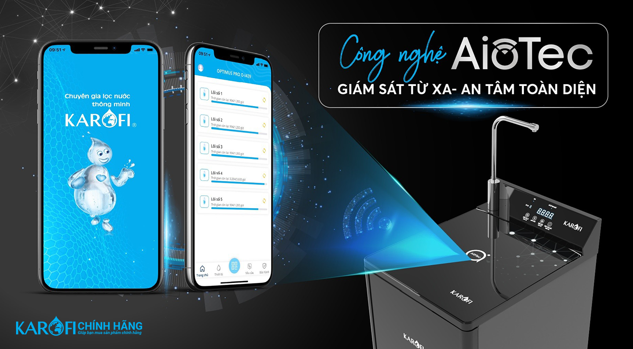 Máy lọc nước nóng lạnh Karofi KAD-D88