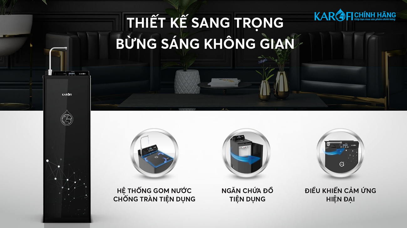 Máy lọc nước nóng lạnh Karofi KAD-D88