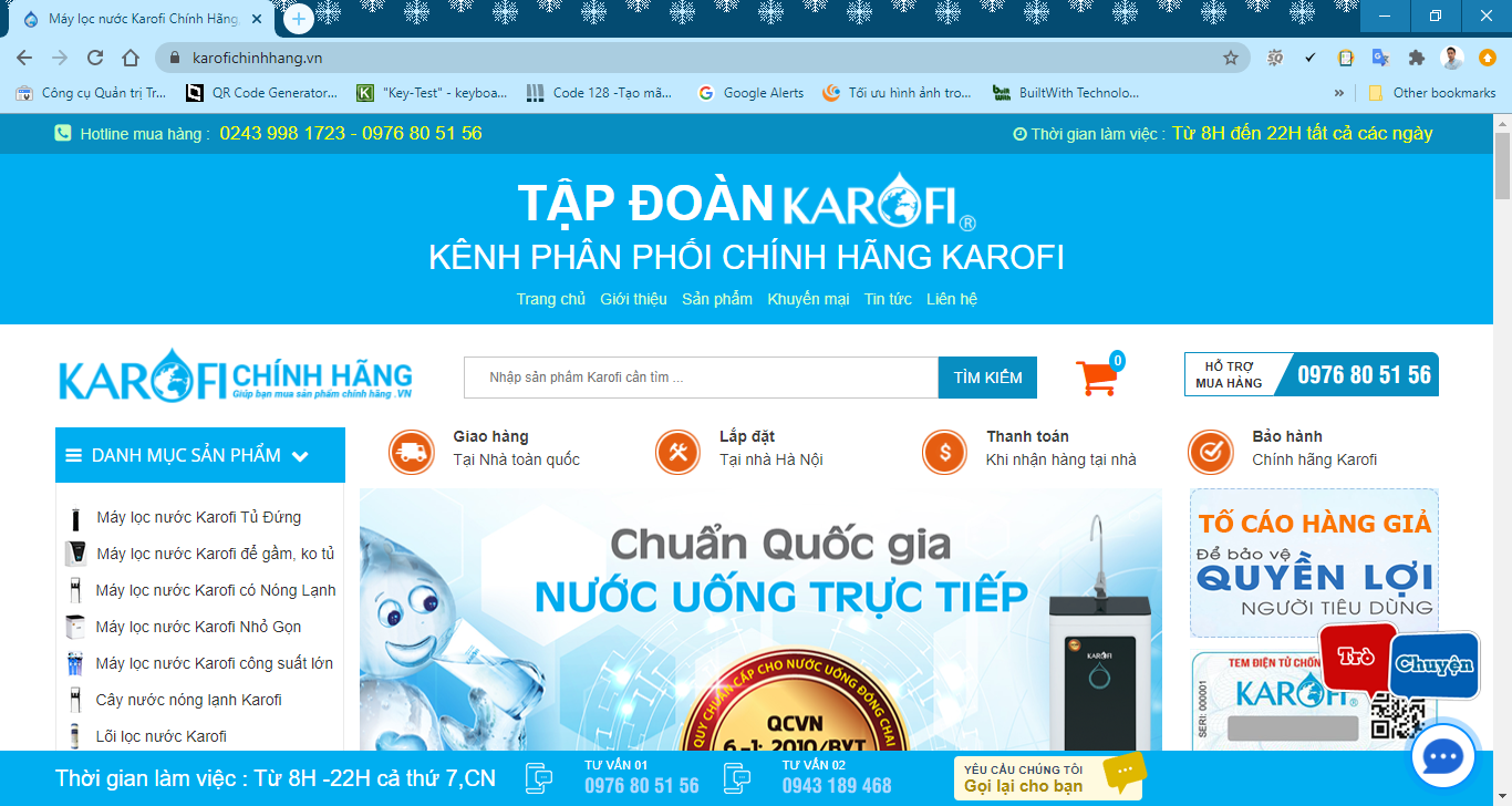 Quy trinh xác nhận mua hàng karofi