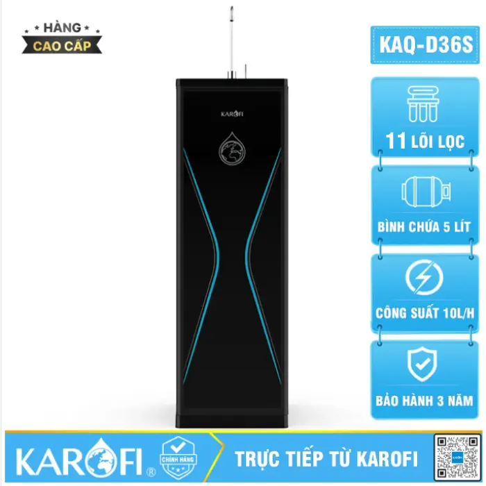 Máy lọc nước Karofi KAQ-D36S - 11 lõi mới 2026